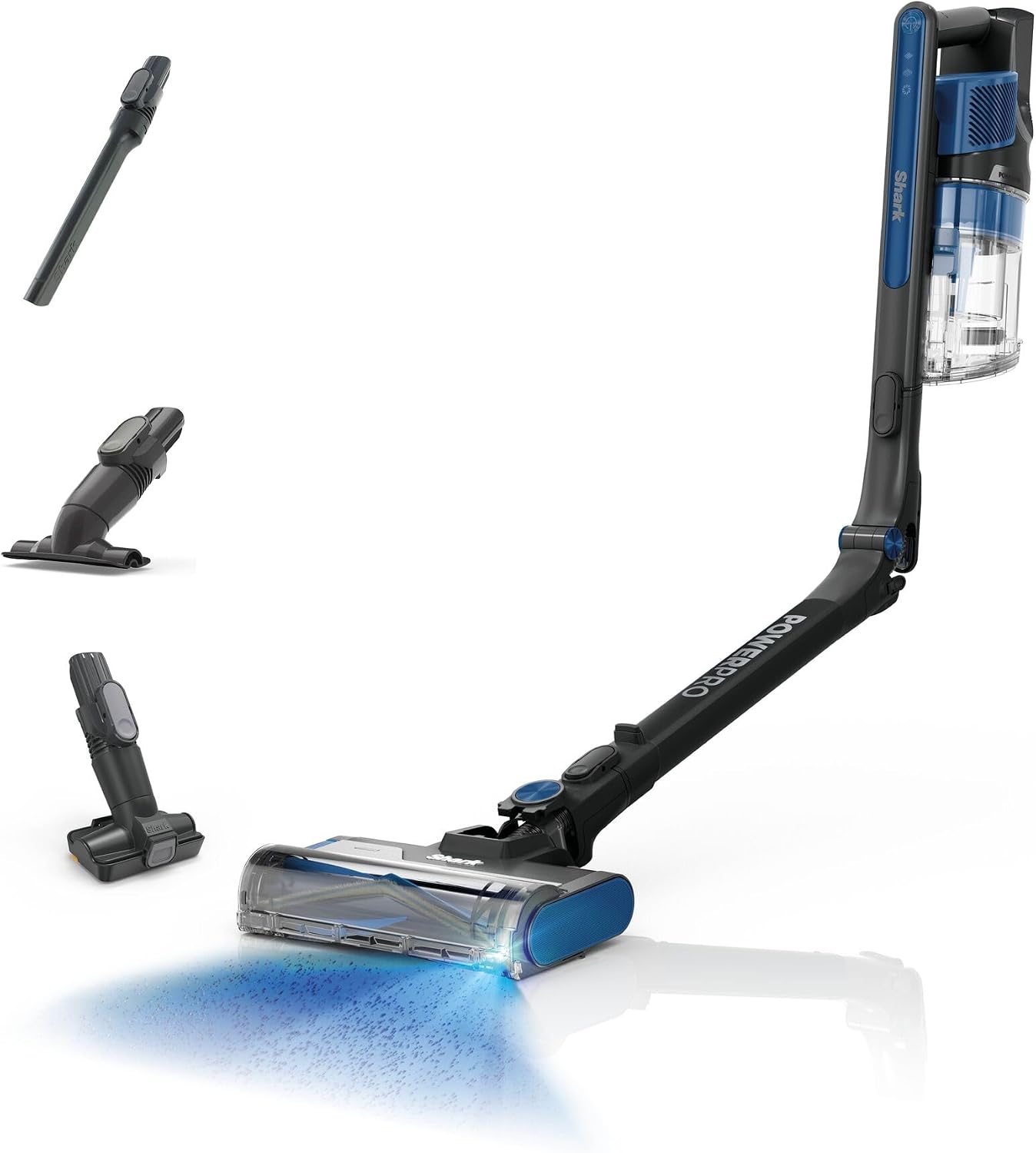 Shark PowerPro Pet Cordless Stick Vacuum Cleaner, Lightweight, Floor Detect Technology, Anti-Hair Wrap Technology, Anti-Allergen Complete Seal, Flexible, Handheld mode, Java Metallic, IZ380UKT
