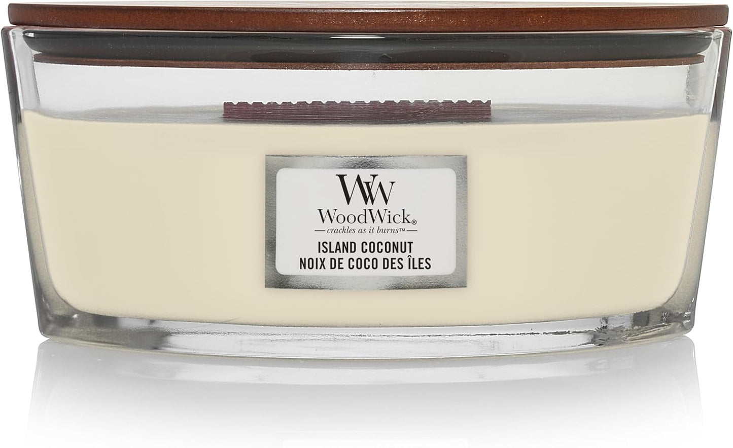 WoodWick Medium Hourglass Scented Candle | White Tea & Jasmine | with Crackling Wick | Burn Time: Up to 60 Hours | Gifts for Women