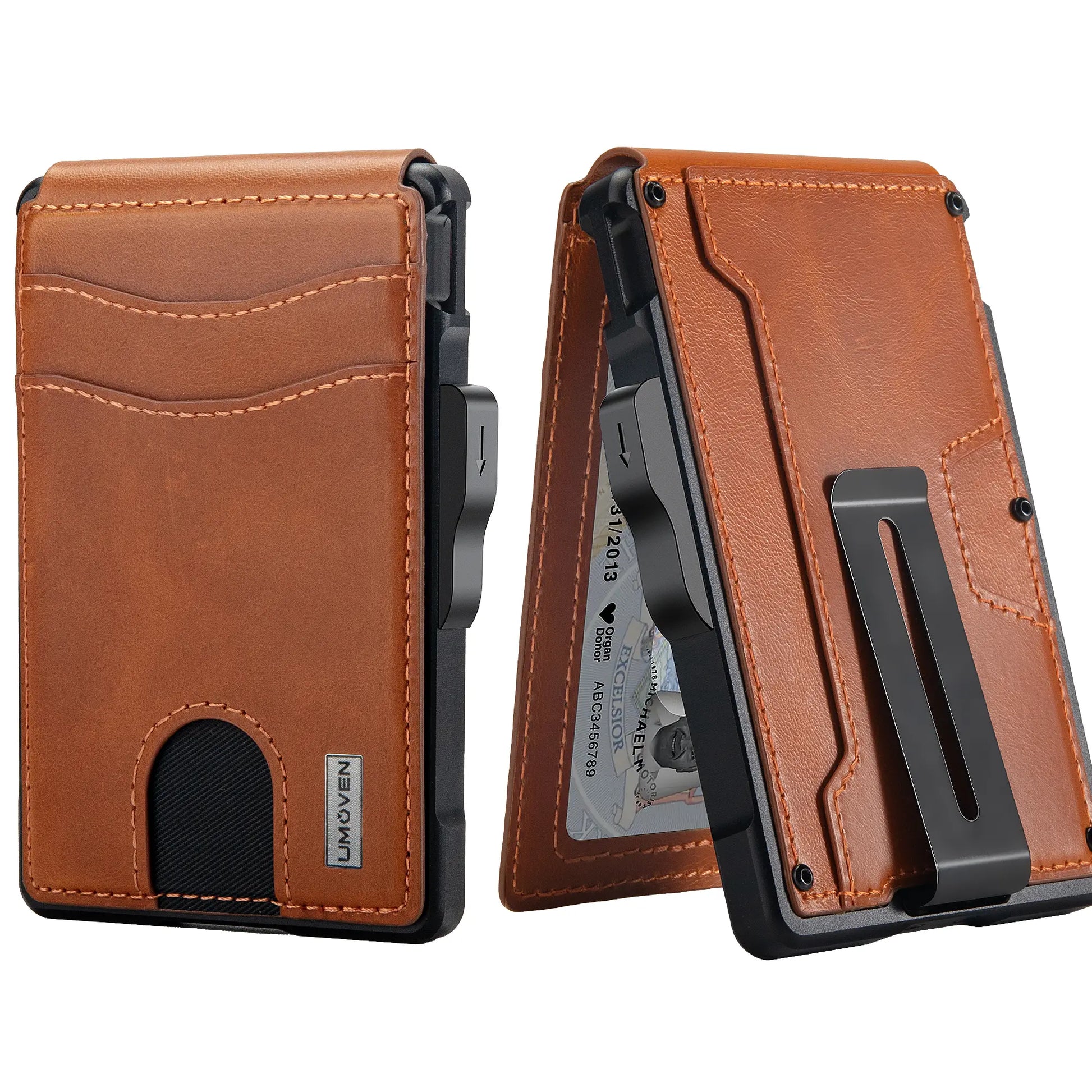 Umoven Wallet for Men - Minimalist Bifold Wallet with RFID Protection