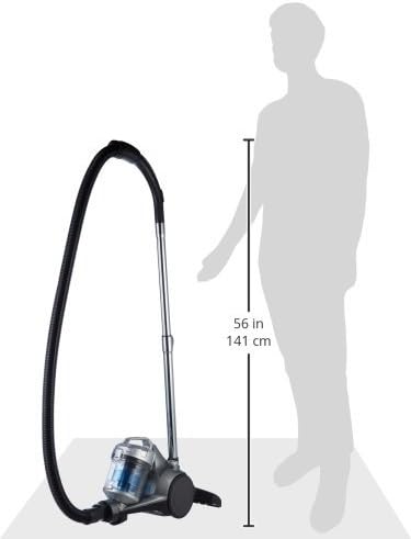 Amazon Basics Cylinder Bagless Vacuum Cleaner for Hardfloor, Carpet & Car, Compact & Lightweight, 700W, 1.5L, Black
