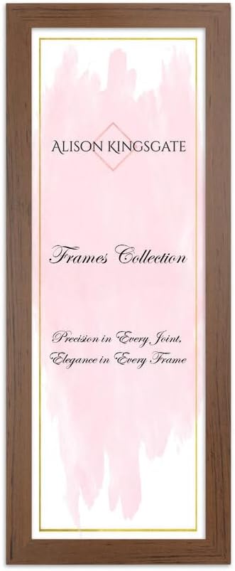 Alison Kingsgate Modern Black Picture Frame for Photos & Posters - 100X70CM | Engineered Wood, Shatterproof Perspex Front, Ideal for Wall Art Display, Documents, Certificate & Home Décor
