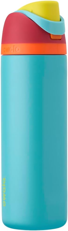 Owala FreeSip Insulated Stainless Steel Water Bottle with Straw, Leak Proof, BPA-Free, 710ml, Iced Breeze