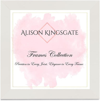 Alison Kingsgate Modern Black Picture Frame for Photos & Posters - 100X70CM | Engineered Wood, Shatterproof Perspex Front, Ideal for Wall Art Display, Documents, Certificate & Home Décor