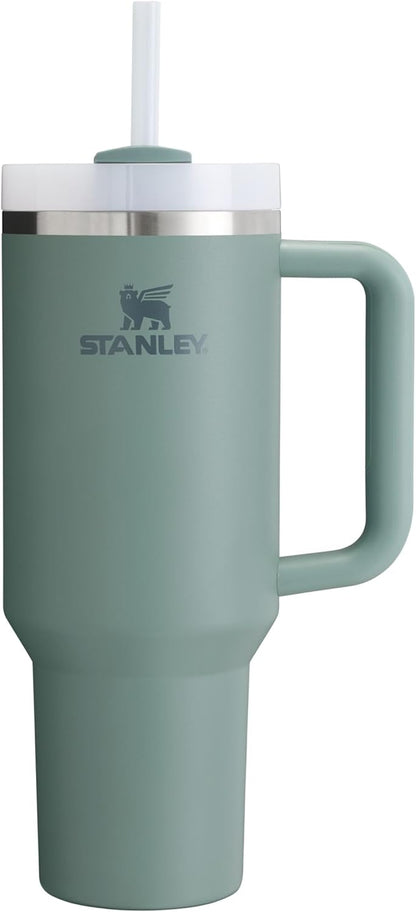 STANLEY 1913 Quencher H2.0 Flowstate Tumbler 1.2L - Cold for 11 Hours - Iced for 48 Hours - Metal Water Bottle with Straw, Handle and Lid - Dishwasher Safe - Travel Mug for Cold Drinks - Azure | Cold For 11 Hours - Iced For 48 Hours - Stainless Steel Tumb