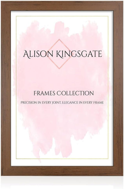 Alison Kingsgate Modern Black Picture Frame for Photos & Posters - 100X70CM | Engineered Wood, Shatterproof Perspex Front, Ideal for Wall Art Display, Documents, Certificate & Home Décor
