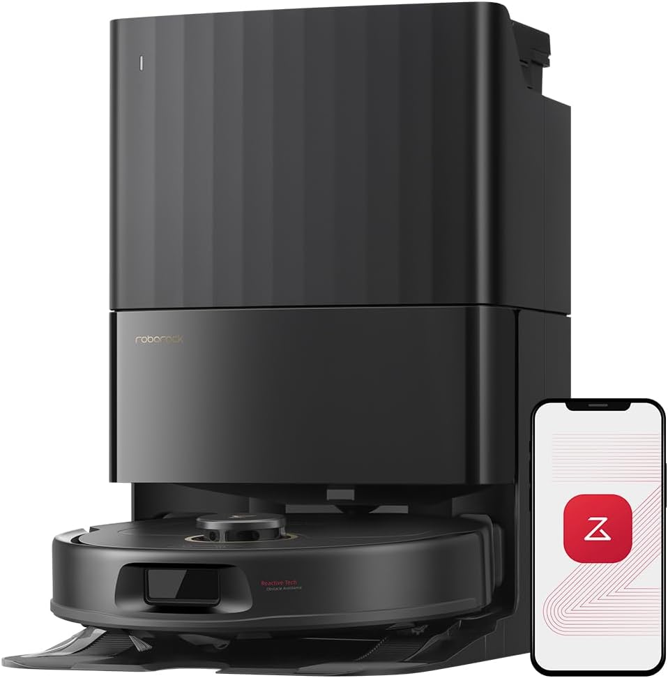 roborock Qrevo S Pro Robot Vacuum Cleaner with Mop, 18,500 Pa Suction, Upgraded from QV 35S, Anti-Tangle, Smart Obstacle Avoidance, Custom Carpet Strategy, 75°C Mop Self-Cleaning, All-in-One Dock