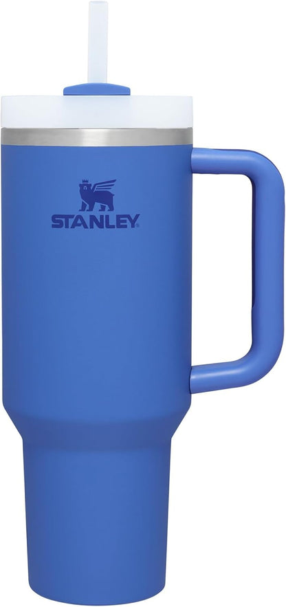 STANLEY 1913 Quencher H2.0 Flowstate Tumbler 1.2L - Cold for 11 Hours - Iced for 48 Hours - Metal Water Bottle with Straw, Handle and Lid - Dishwasher Safe - Travel Mug for Cold Drinks - Azure | Cold For 11 Hours - Iced For 48 Hours - Stainless Steel Tumb