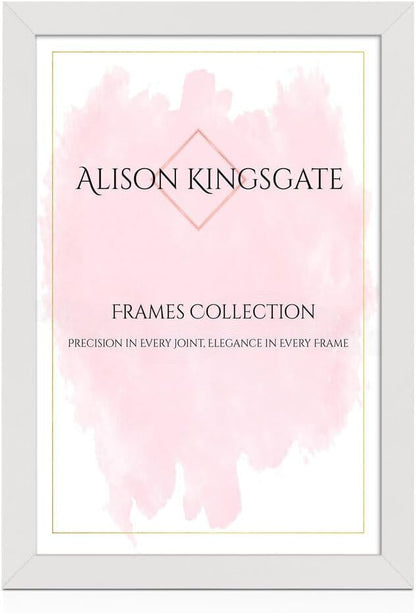 Alison Kingsgate Modern Black Picture Frame for Photos & Posters - 100X70CM | Engineered Wood, Shatterproof Perspex Front, Ideal for Wall Art Display, Documents, Certificate & Home Décor