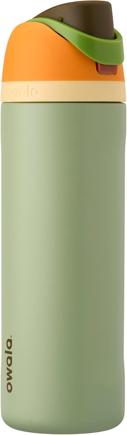 Owala FreeSip Insulated Stainless Steel Water Bottle with Straw, Leak Proof, BPA-Free, 710ml, Iced Breeze