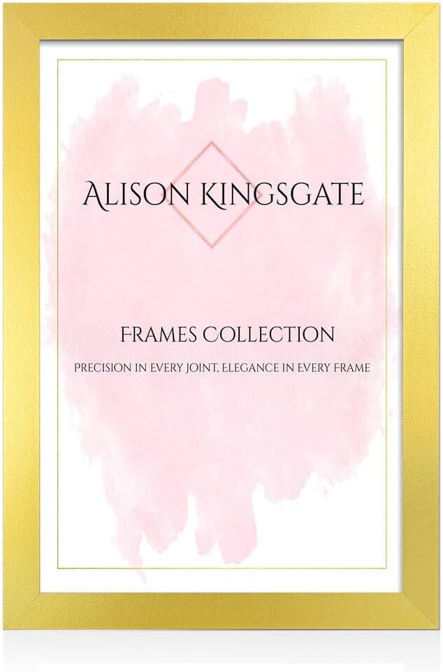 Alison Kingsgate Modern Black Picture Frame for Photos & Posters - 100X70CM | Engineered Wood, Shatterproof Perspex Front, Ideal for Wall Art Display, Documents, Certificate & Home Décor