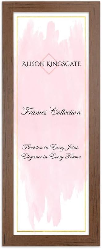 Alison Kingsgate Modern Black Picture Frame for Photos & Posters - 100X70CM | Engineered Wood, Shatterproof Perspex Front, Ideal for Wall Art Display, Documents, Certificate & Home Décor