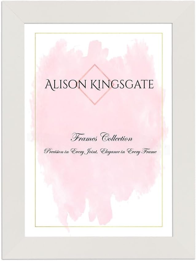 Alison Kingsgate Modern Black Picture Frame for Photos & Posters - 100X70CM | Engineered Wood, Shatterproof Perspex Front, Ideal for Wall Art Display, Documents, Certificate & Home Décor