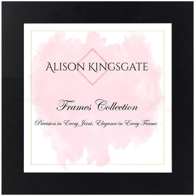 Alison Kingsgate Modern Black Picture Frame for Photos & Posters - 100X70CM | Engineered Wood, Shatterproof Perspex Front, Ideal for Wall Art Display, Documents, Certificate & Home Décor