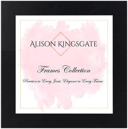 Alison Kingsgate Modern Black Picture Frame for Photos & Posters - 100X70CM | Engineered Wood, Shatterproof Perspex Front, Ideal for Wall Art Display, Documents, Certificate & Home Décor