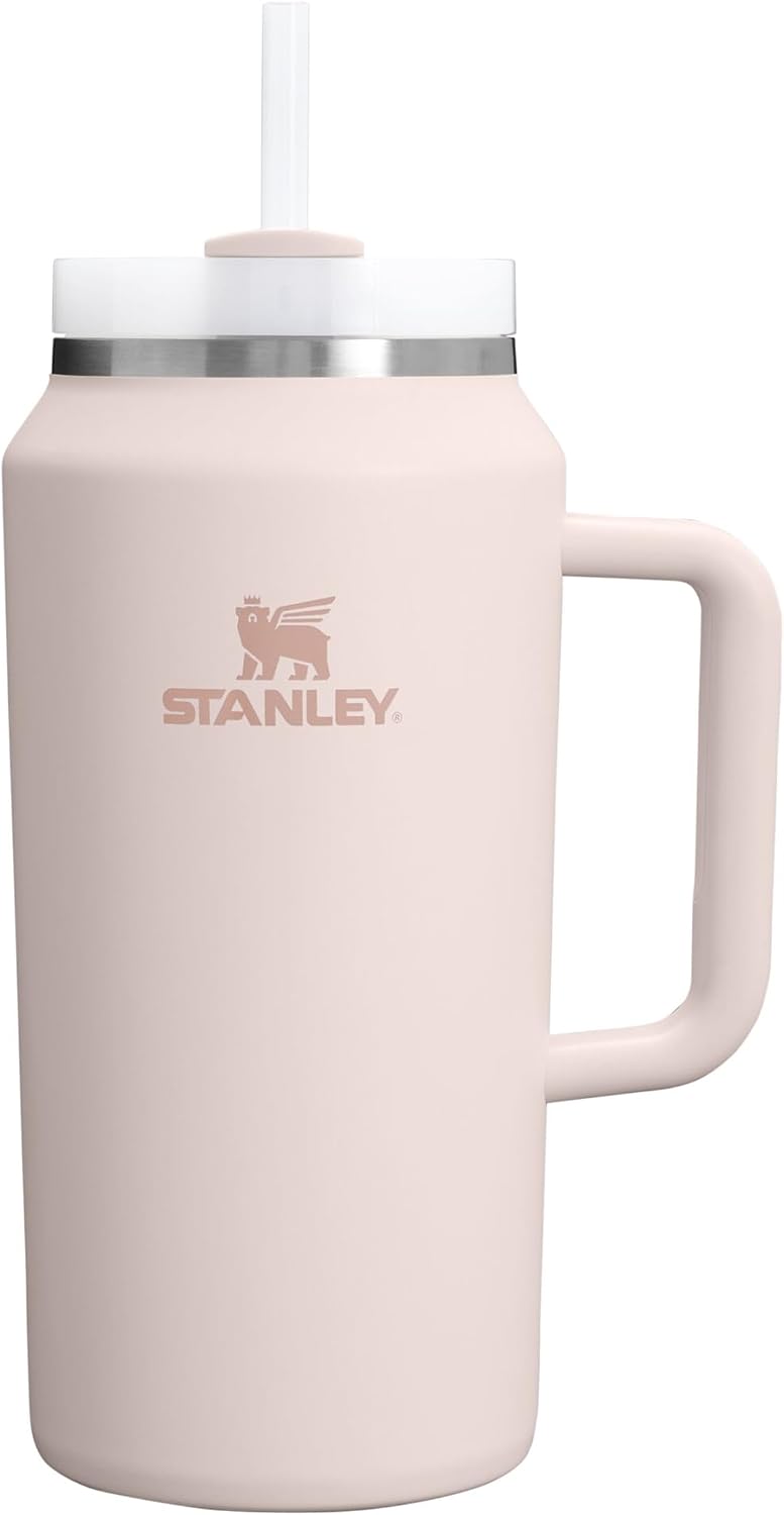 STANLEY 1913 Quencher H2.0 Flowstate Tumbler 1.2L - Cold for 11 Hours - Iced for 48 Hours - Metal Water Bottle with Straw, Handle and Lid - Dishwasher Safe - Travel Mug for Cold Drinks - Azure | Cold For 11 Hours - Iced For 48 Hours - Stainless Steel Tumb