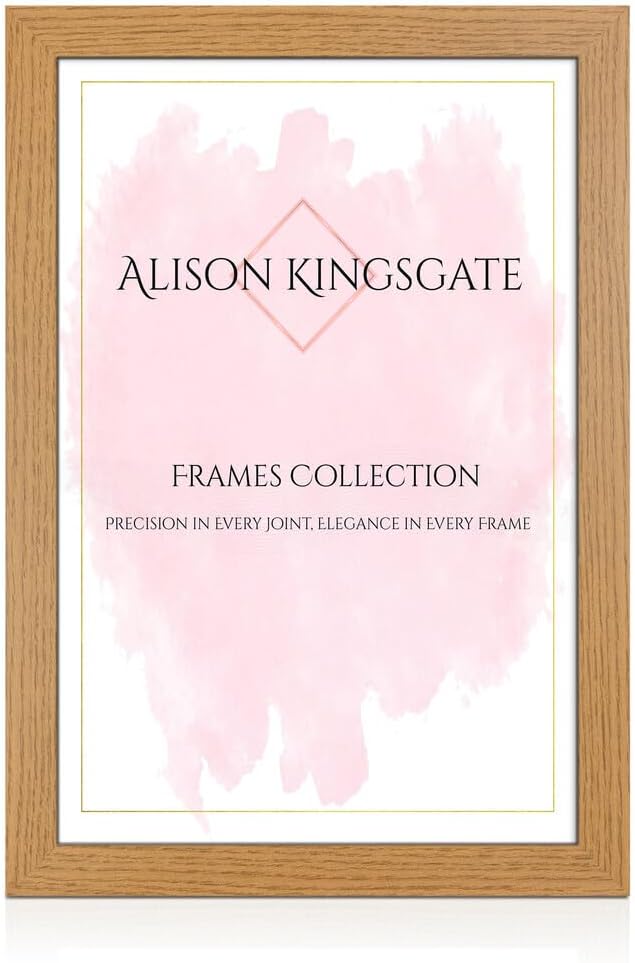Alison Kingsgate Modern Black Picture Frame for Photos & Posters - 100X70CM | Engineered Wood, Shatterproof Perspex Front, Ideal for Wall Art Display, Documents, Certificate & Home Décor