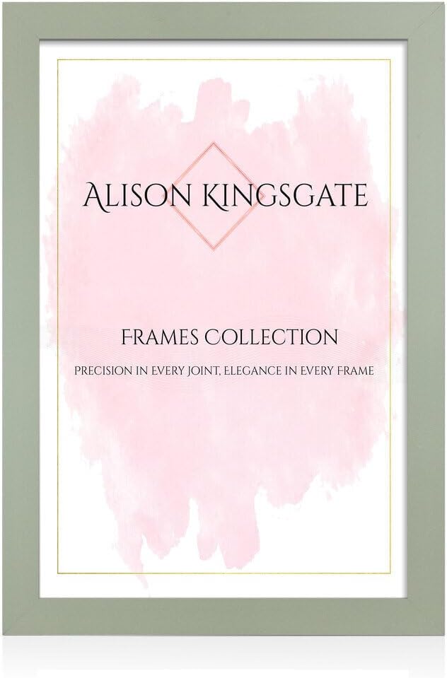 Alison Kingsgate Modern Black Picture Frame for Photos & Posters - 100X70CM | Engineered Wood, Shatterproof Perspex Front, Ideal for Wall Art Display, Documents, Certificate & Home Décor
