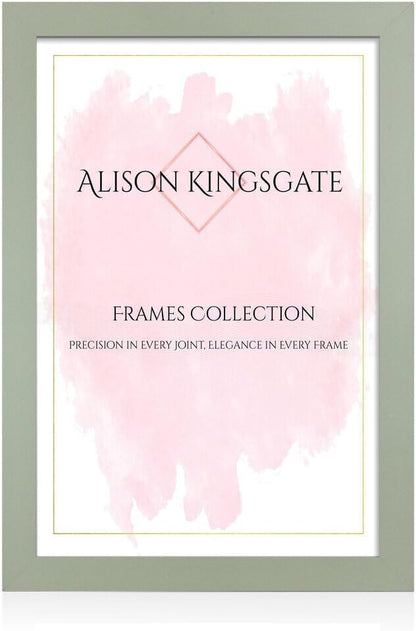 Alison Kingsgate Modern Black Picture Frame for Photos & Posters - 100X70CM | Engineered Wood, Shatterproof Perspex Front, Ideal for Wall Art Display, Documents, Certificate & Home Décor