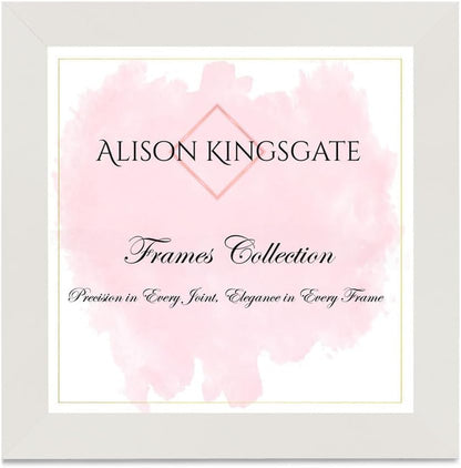 Alison Kingsgate Modern Black Picture Frame for Photos & Posters - 100X70CM | Engineered Wood, Shatterproof Perspex Front, Ideal for Wall Art Display, Documents, Certificate & Home Décor