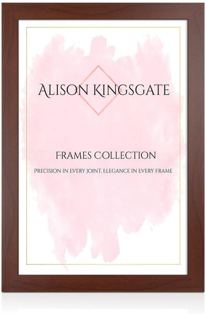 Alison Kingsgate Modern Black Picture Frame for Photos & Posters - 100X70CM | Engineered Wood, Shatterproof Perspex Front, Ideal for Wall Art Display, Documents, Certificate & Home Décor