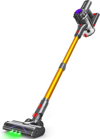 VACTechPro Cordless Vacuum Cleaner, 35KPa/45Mins Stick Vacuum, 6-in-1 Lightweight Powerful Handheld Vacuums with Detachable Battery, Anti-Tangled Upright Vacuum for Pet Hair Carpet Home Stair Car