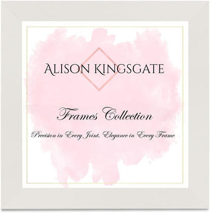 Alison Kingsgate Modern Black Picture Frame for Photos & Posters - 100X70CM | Engineered Wood, Shatterproof Perspex Front, Ideal for Wall Art Display, Documents, Certificate & Home Décor
