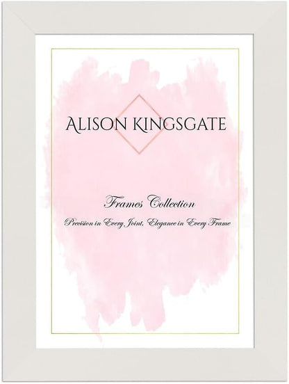 Alison Kingsgate Modern Black Picture Frame for Photos & Posters - 100X70CM | Engineered Wood, Shatterproof Perspex Front, Ideal for Wall Art Display, Documents, Certificate & Home Décor