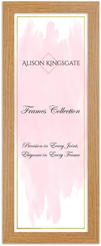Alison Kingsgate Modern Black Picture Frame for Photos & Posters - 100X70CM | Engineered Wood, Shatterproof Perspex Front, Ideal for Wall Art Display, Documents, Certificate & Home Décor