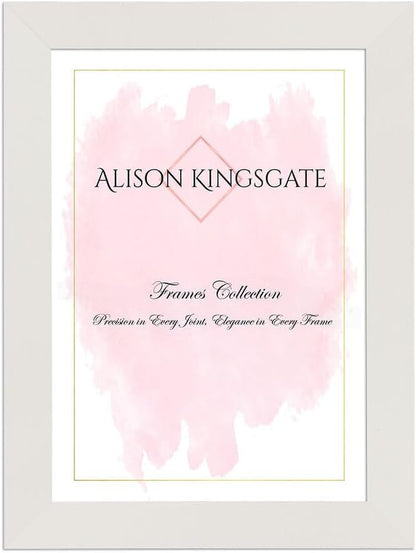Alison Kingsgate Modern Black Picture Frame for Photos & Posters - 100X70CM | Engineered Wood, Shatterproof Perspex Front, Ideal for Wall Art Display, Documents, Certificate & Home Décor
