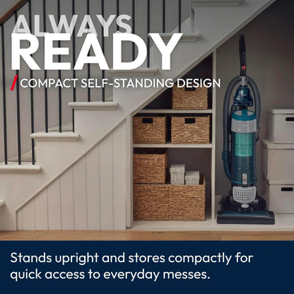 Hoover Breeze EVO Pets Upright Vacuum Cleaner, 850w Lightweight Corded Bagless Pet Hair Vacuum, 3L Bin, 4.5m Hose, Pet Tool, Long Reach for Carpets Hard Floors Stairs [TH31B002001]