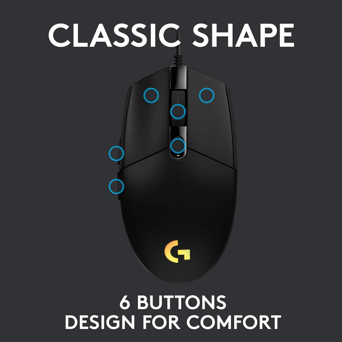 Logitech G203 LIGHTSYNC Gaming Mouse – 8,000 DPI RGB