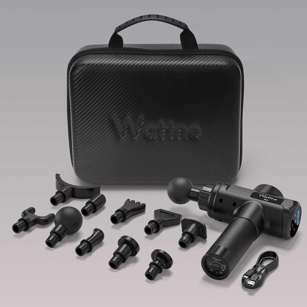 Wattne W2 Deep Tissue Massage Gun – 20 Speeds