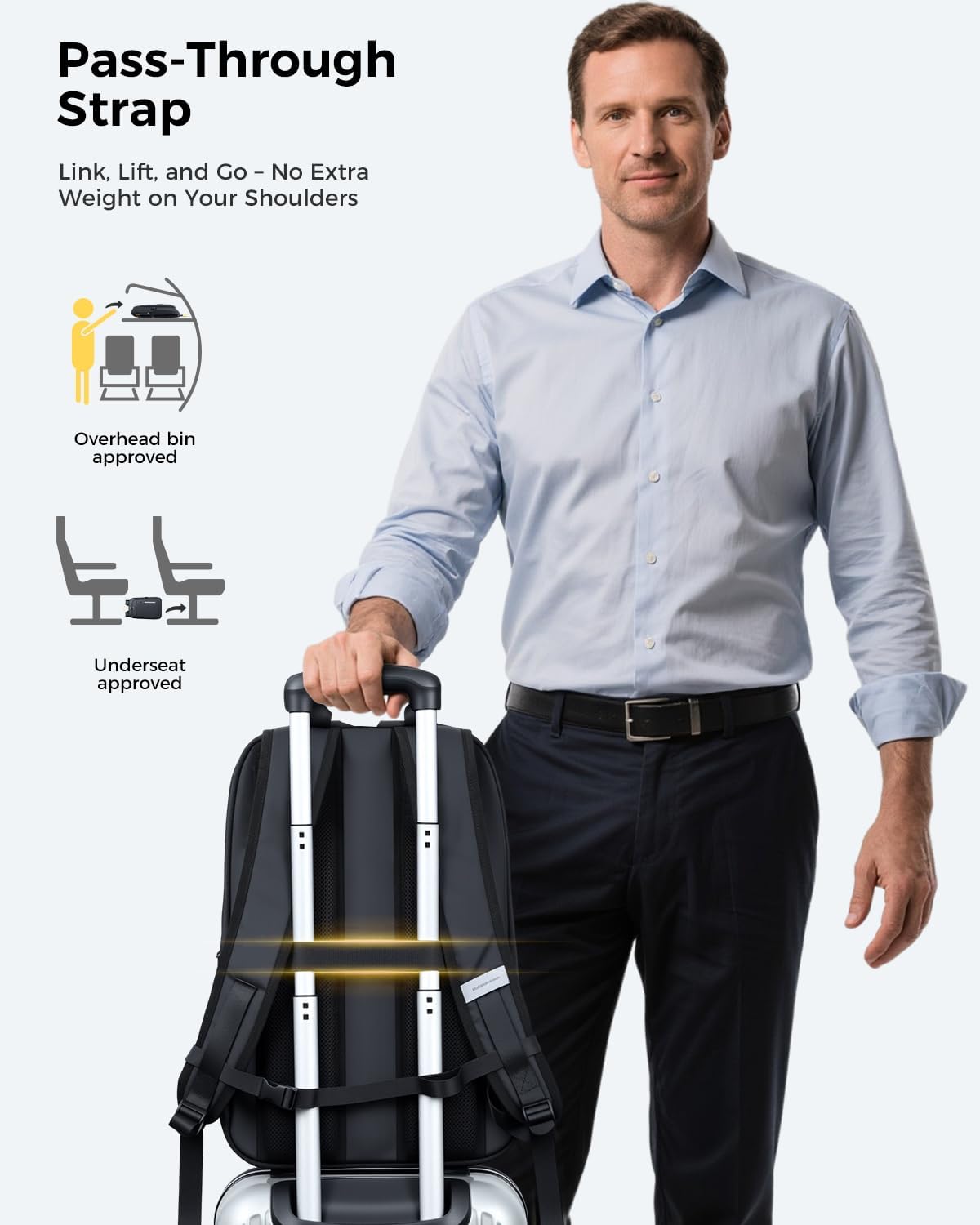 Expandable Laptop Backpack – USB Charging & Travel Design