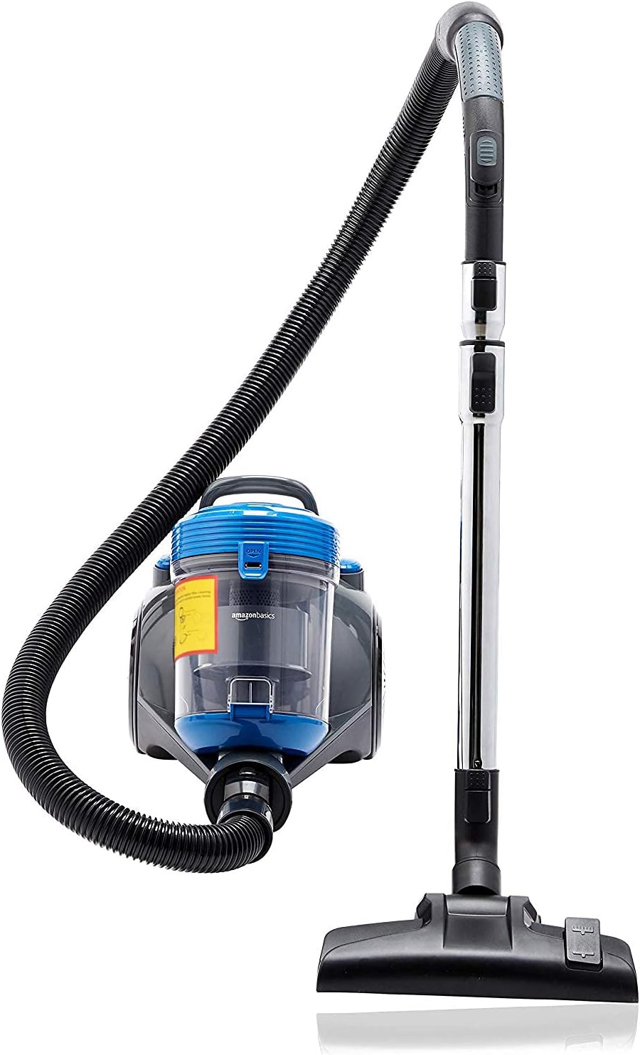 Amazon Basics Cylinder Bagless Vacuum Cleaner for Hardfloor, Carpet & Car, Compact & Lightweight, 700W, 1.5L, Black