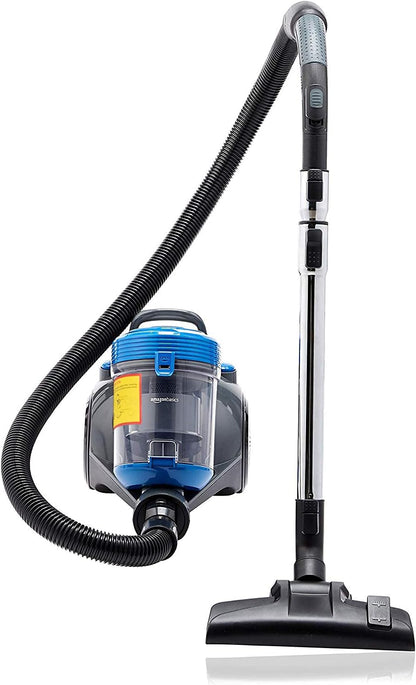 Amazon Basics Cylinder Bagless Vacuum Cleaner for Hardfloor, Carpet & Car, Compact & Lightweight, 700W, 1.5L, Black