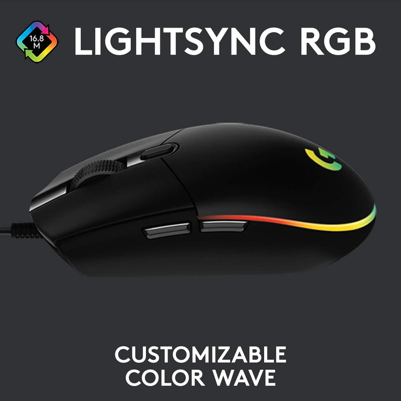 Logitech G203 LIGHTSYNC Gaming Mouse – 8,000 DPI RGB