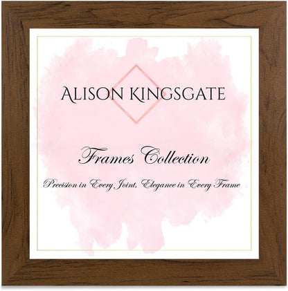 Alison Kingsgate Modern Black Picture Frame for Photos & Posters - 100X70CM | Engineered Wood, Shatterproof Perspex Front, Ideal for Wall Art Display, Documents, Certificate & Home Décor