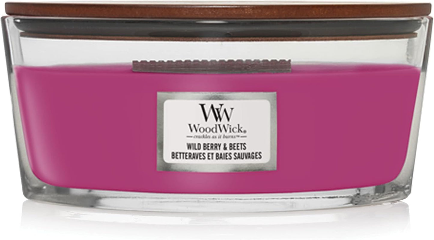 WoodWick Medium Hourglass Scented Candle | White Tea & Jasmine | with Crackling Wick | Burn Time: Up to 60 Hours | Gifts for Women