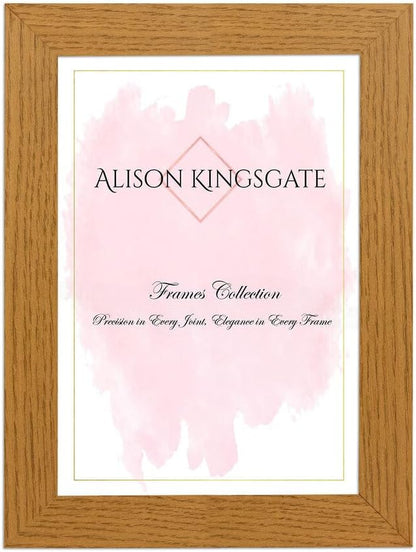 Alison Kingsgate Modern Black Picture Frame for Photos & Posters - 100X70CM | Engineered Wood, Shatterproof Perspex Front, Ideal for Wall Art Display, Documents, Certificate & Home Décor