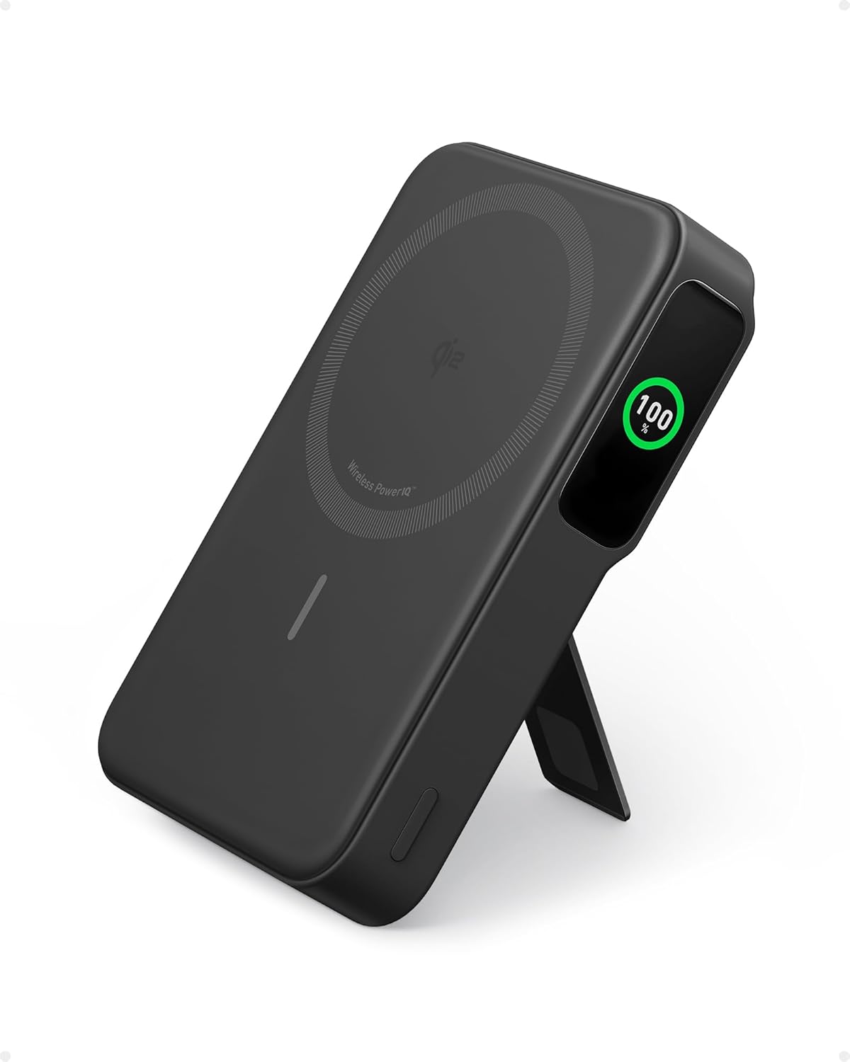 Anker MagGo 10,000mAh Magnetic Power Bank – Qi2 15W with Stand