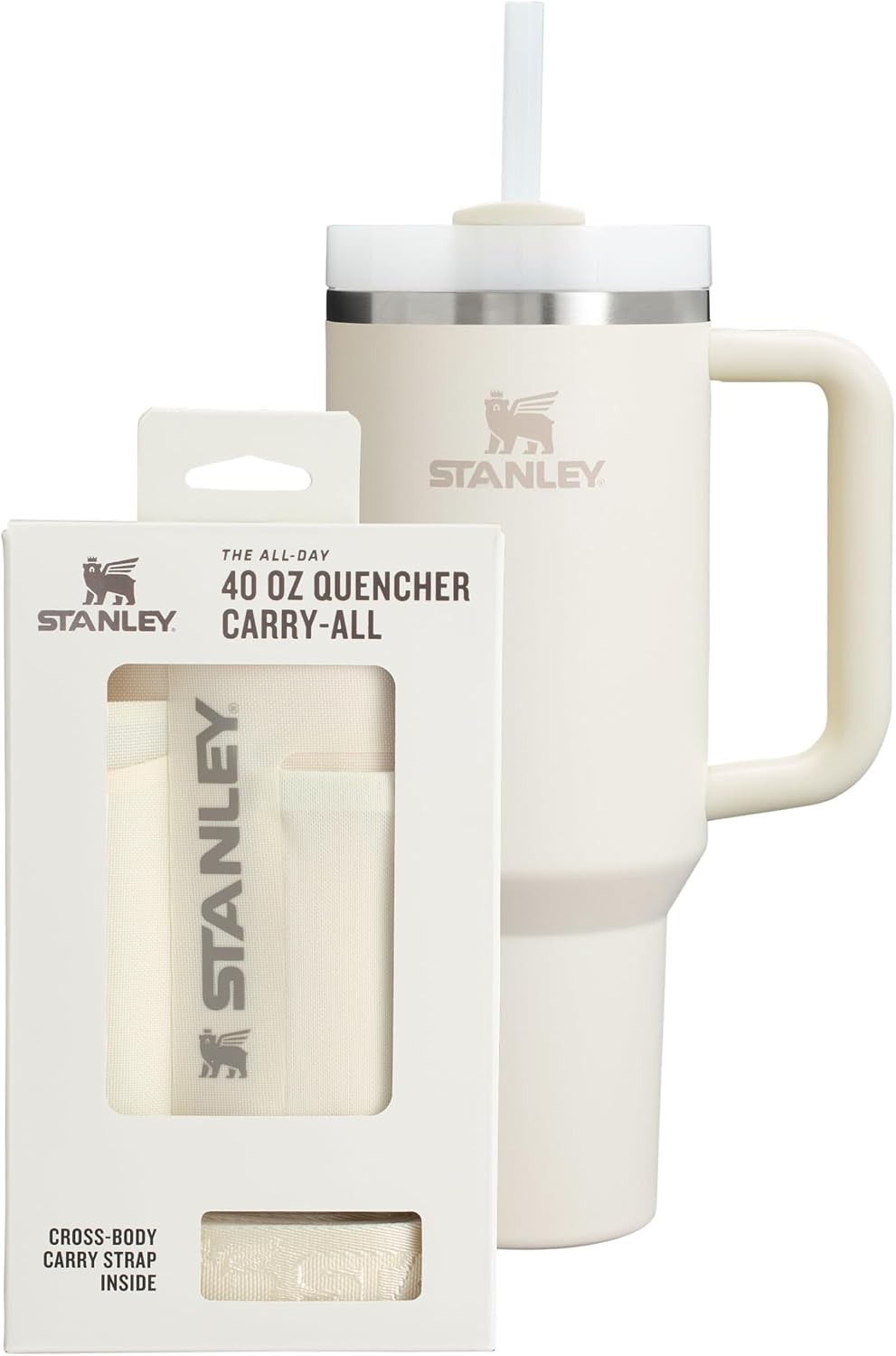 STANLEY 1913 Quencher H2.0 Flowstate Tumbler 1.2L - Cold for 11 Hours - Iced for 48 Hours - Metal Water Bottle with Straw, Handle and Lid - Dishwasher Safe - Travel Mug for Cold Drinks - Azure | Cold For 11 Hours - Iced For 48 Hours - Stainless Steel Tumb