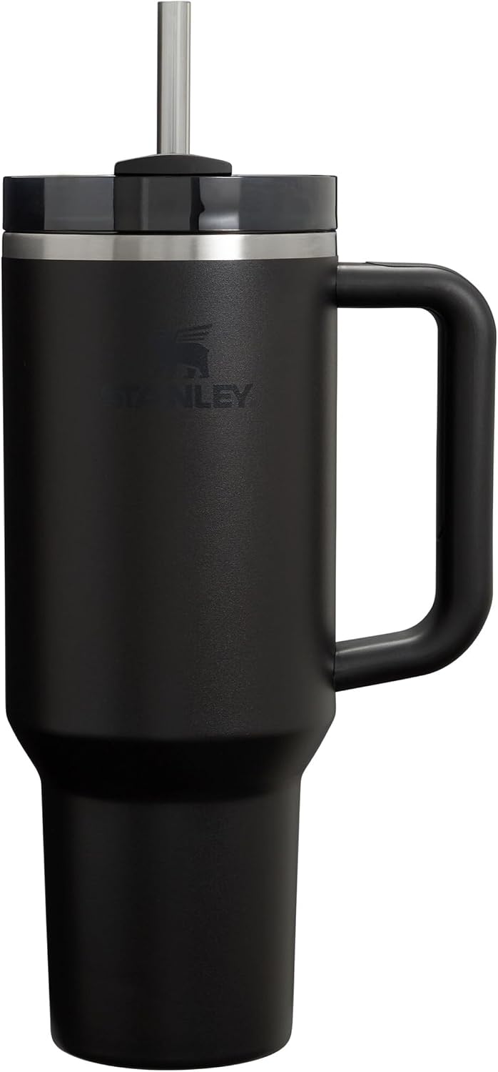 STANLEY 1913 Quencher H2.0 Flowstate Tumbler 1.2L - Cold for 11 Hours - Iced for 48 Hours - Metal Water Bottle with Straw, Handle and Lid - Dishwasher Safe - Travel Mug for Cold Drinks - Azure | Cold For 11 Hours - Iced For 48 Hours - Stainless Steel Tumb