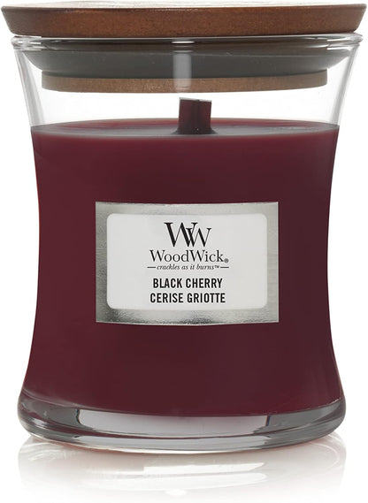 WoodWick Medium Hourglass Scented Candle | White Tea & Jasmine | with Crackling Wick | Burn Time: Up to 60 Hours | Gifts for Women