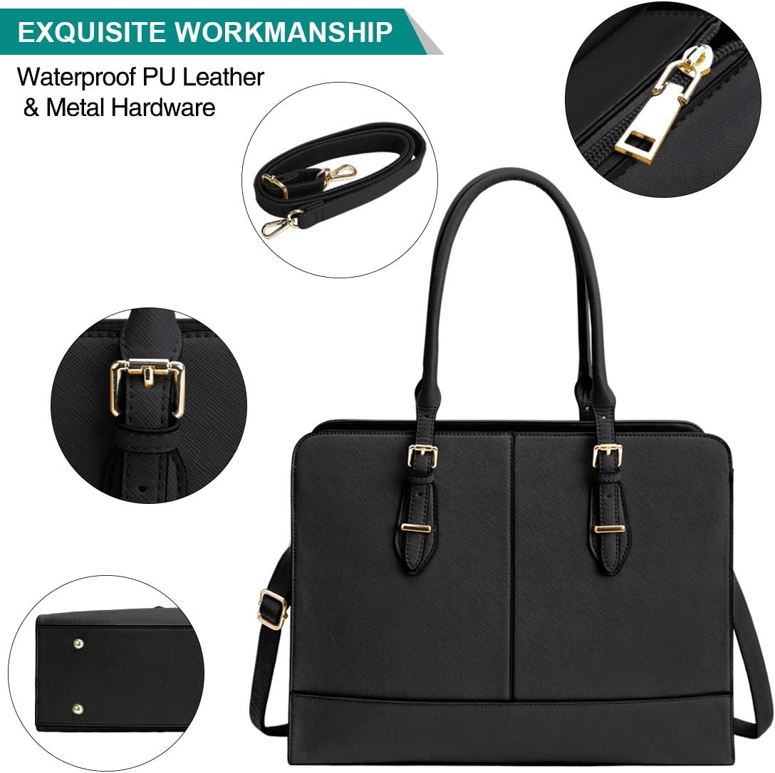 Lubardy Women's 15.6-Inch Laptop Tote Bag