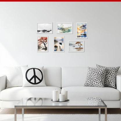 Alison Kingsgate Modern Black Picture Frame for Photos & Posters - 100X70CM | Engineered Wood, Shatterproof Perspex Front, Ideal for Wall Art Display, Documents, Certificate & Home Décor
