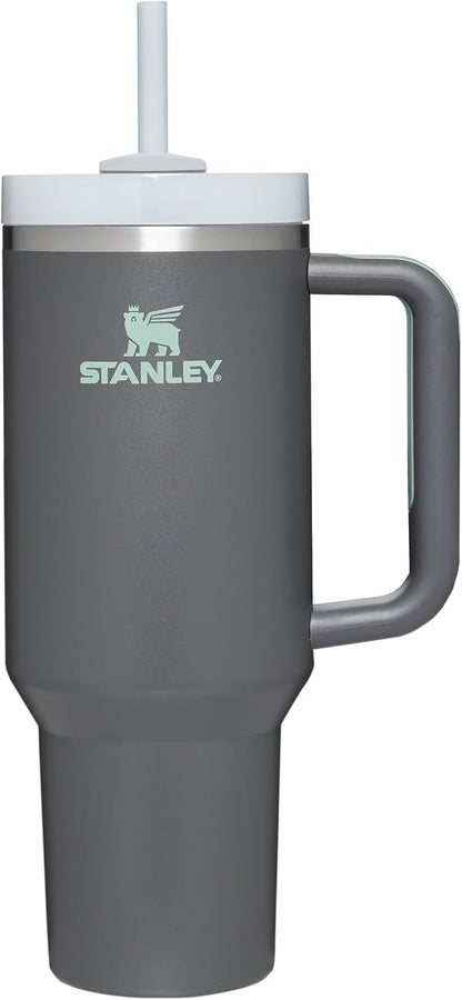 STANLEY 1913 Quencher H2.0 Flowstate Tumbler 1.2L - Cold for 11 Hours - Iced for 48 Hours - Metal Water Bottle with Straw, Handle and Lid - Dishwasher Safe - Travel Mug for Cold Drinks - Azure | Cold For 11 Hours - Iced For 48 Hours - Stainless Steel Tumb