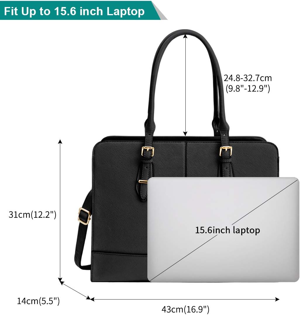Lubardy Women's 15.6-Inch Laptop Tote Bag