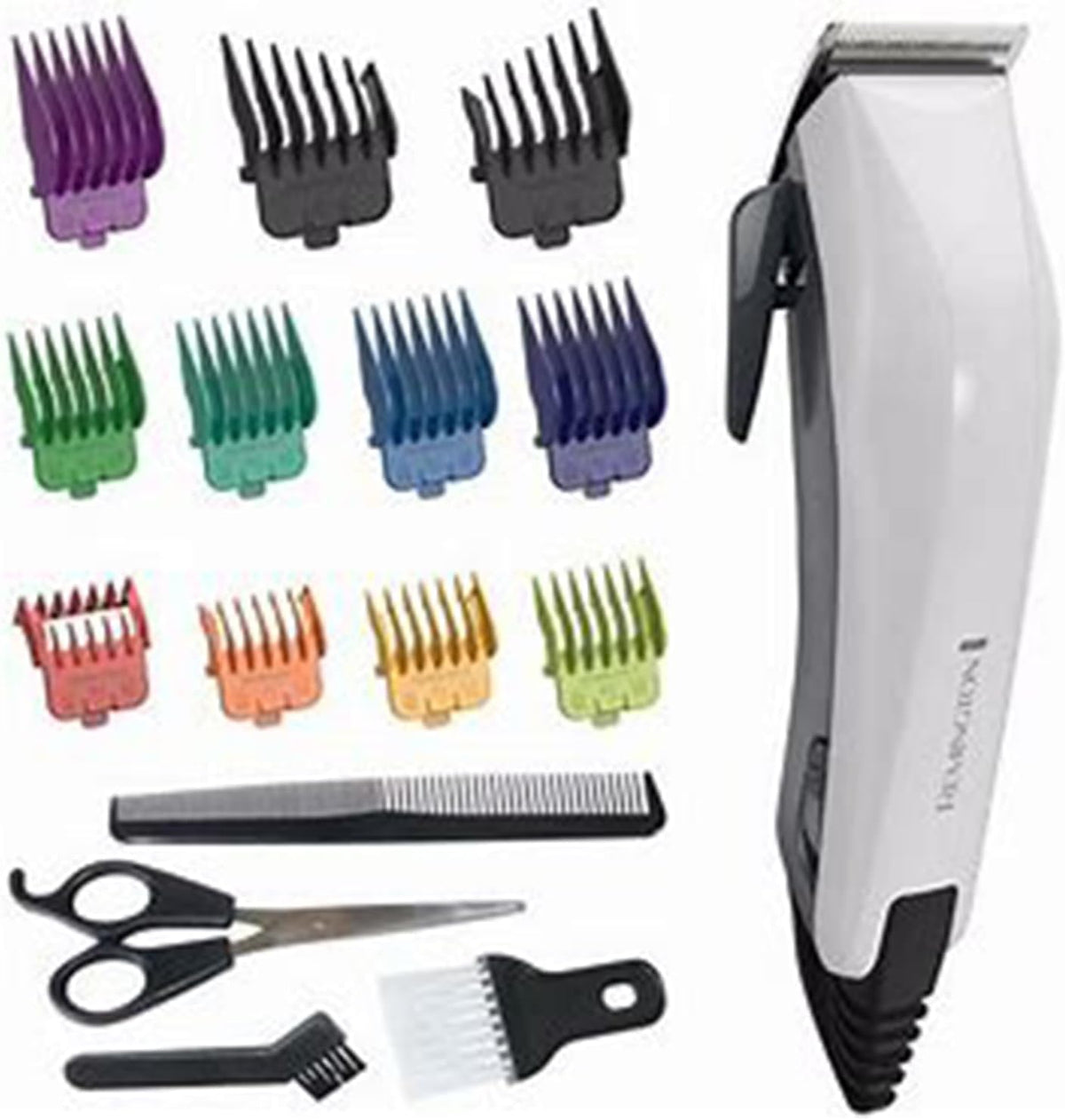 Remington ColourCut Hair Clippers Kit – 9 Guide Combs