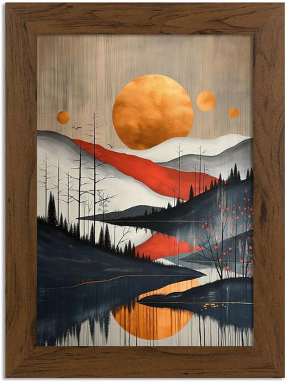 Alison Kingsgate Modern Black Picture Frame for Photos & Posters - 100X70CM | Engineered Wood, Shatterproof Perspex Front, Ideal for Wall Art Display, Documents, Certificate & Home Décor