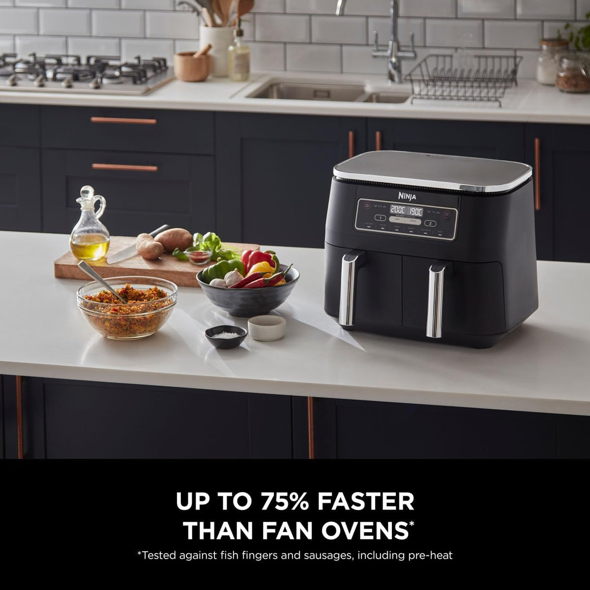 Ninja Foodi Dual Zone Air Fryer 7.6L – 6-in-1
